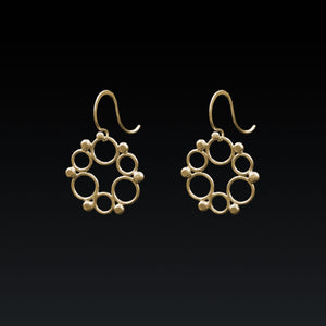 Coronet Lace Earrings - Gold