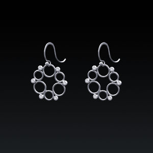 Coronet Lace Earrings - Silver