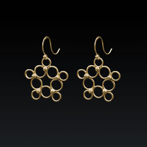 Star Lace Earrings - Gold