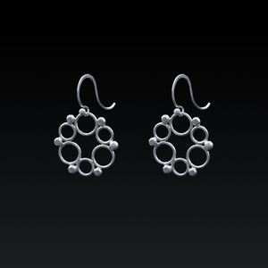 Coronet Lace Earrings - Silver