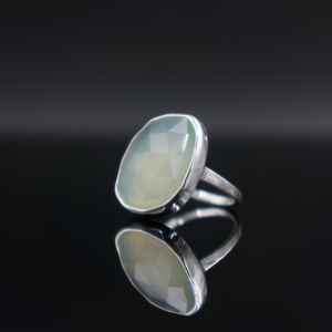 Green Chalcedony Ring