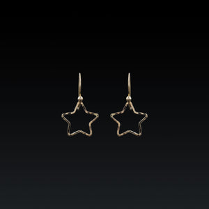 Small Star Dangle Earrings